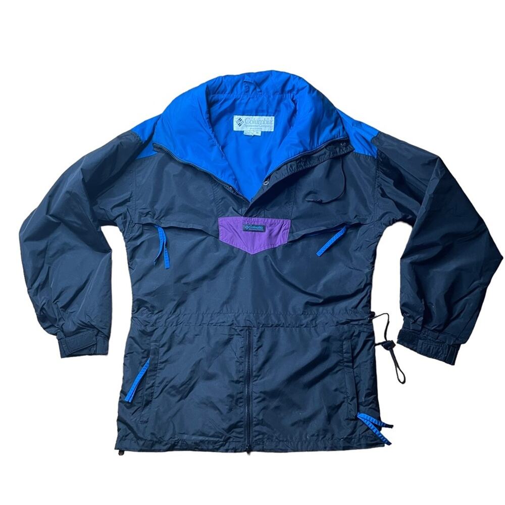 Columbia Vintage 80’s Radial Sleeve Colorblock Pullover Jacket Windbreaker